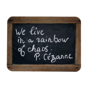 Íman A citação de Cezanne Ardoise Vintage Slate Magnet