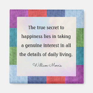 Íman A citação de William Morris, o verdadeiro segred