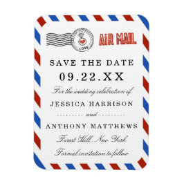 Íman A coleção de casamento do Modern Airmail