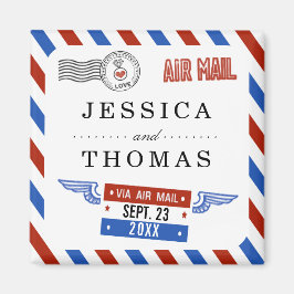 Íman A Coleção de Casamentos de Correio Aéreo Moderno