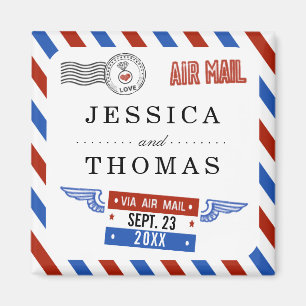 Íman A Coleção de Casamentos de Correio Aéreo Moderno