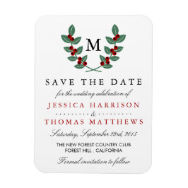 Íman A Coleção de Casamentos do Monograma Berry Bush