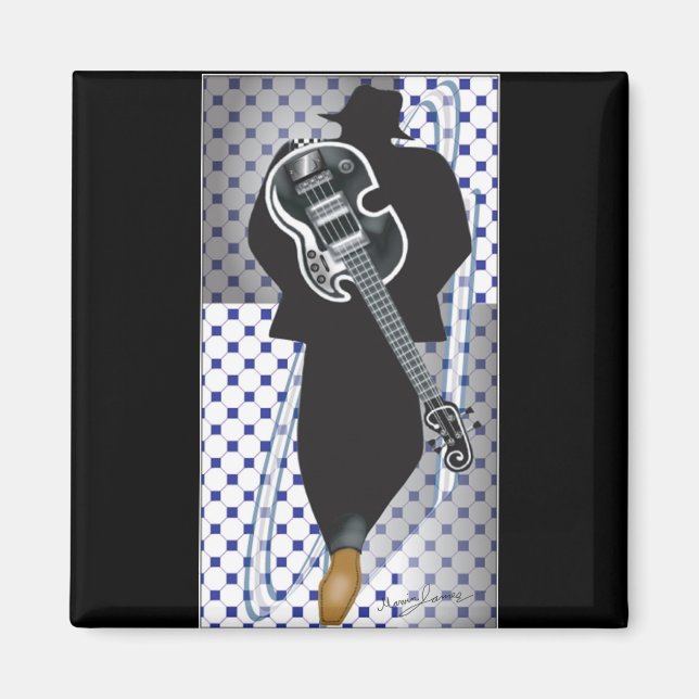 Íman A coleção de trio - Magnet quadrado (Frente)