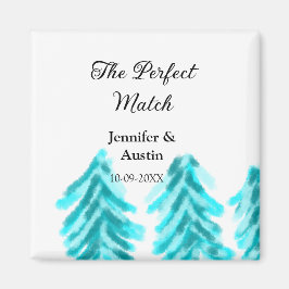 Íman A combinação perfeita do casamento do pinheiro azu