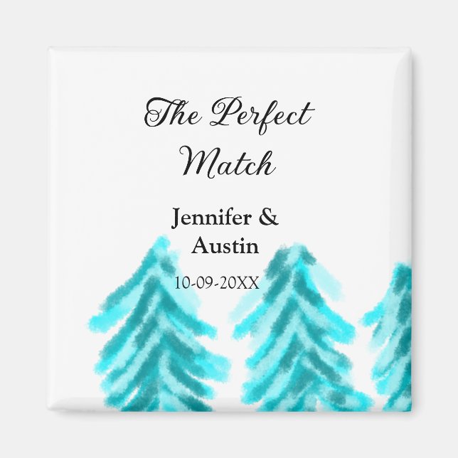 Íman A combinação perfeita do casamento do pinheiro azu (Frente)