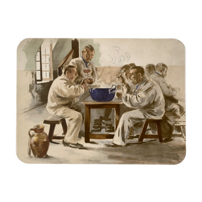 Íman A comer sopa nos Barracks, de 'L'Estampe Moder (Horizontal)