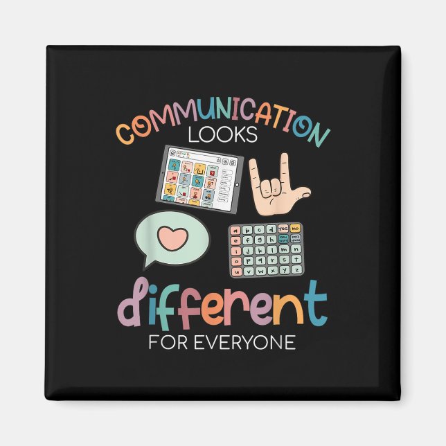 Íman A comunicação Parece Diferente Para Todos Os Autis (Frente)