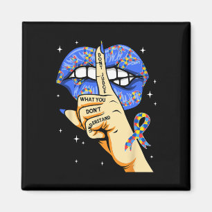 Íman A Consciência do Autismo Groovy não julga o que vo