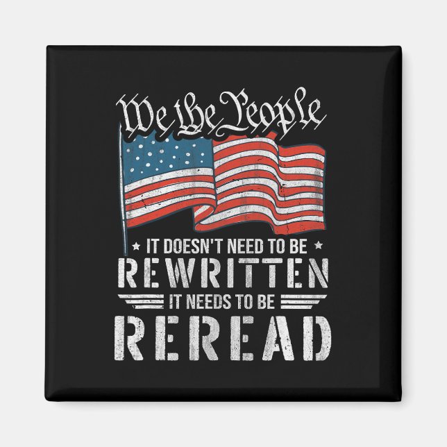 Íman A Constituição Da Bandeira Dos Eua Tem De Ser Reno (Frente)