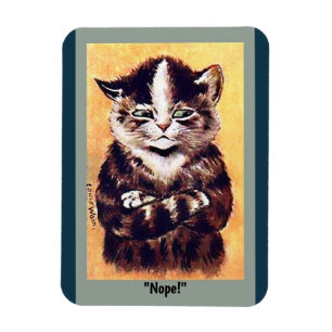 Íman A cópia de Gato da Vintage é um Gato Irado, Gato S