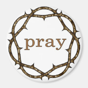 Íman A coroa de espinhos quaresmais PRAY o ímã