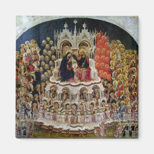 Íman A coroação do Virgin no paraíso, 1438