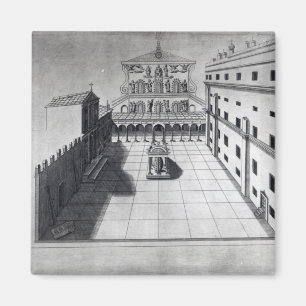 Íman A corte do Belvedere na Roma de St Peter idoso