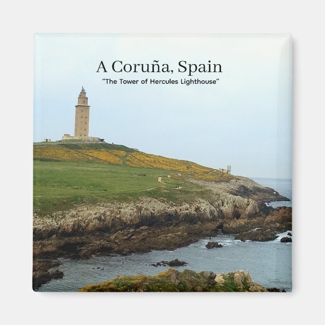 Íman A Coruña, Espanha - A Torre de Hércules Farol (Frente)