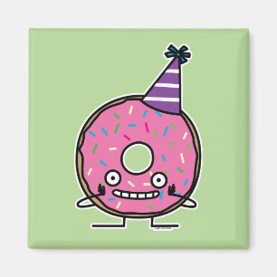 Íman A crosta de gelo do rosa da rosquinha do