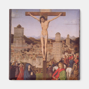 Íman A crucificação (óleo no painel)