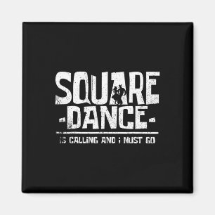 Íman A Dança Quadrada De Dança Quadrada Está Ligando E 