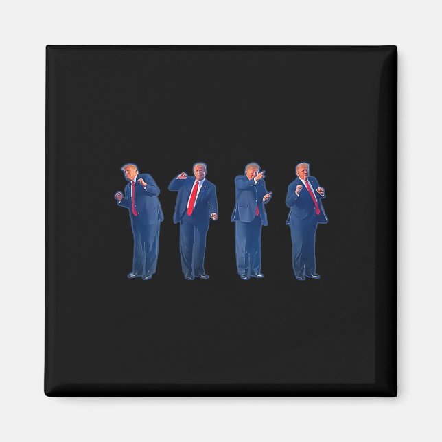 Íman A Dança Trumpty Trump Dançando 4 De Julho (Frente)