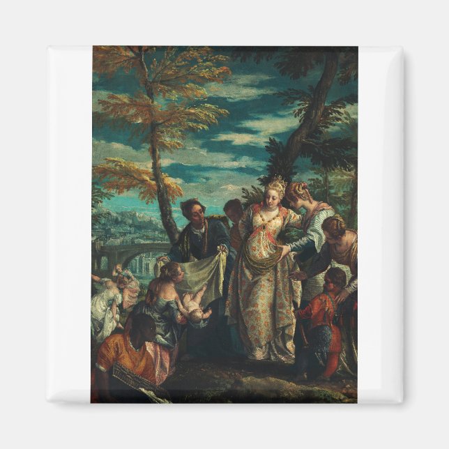 Íman A Descoberta de Moisés por Veronese Arte Fina (Frente)