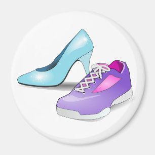 Íman A elevação Running da sapatilha e da princesa