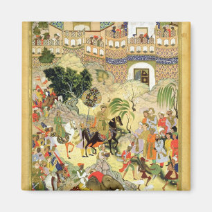 Íman A entrada triunfante de Akbar do imperador em