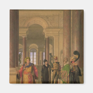 Íman A escadaria principal do Louvre, 1817