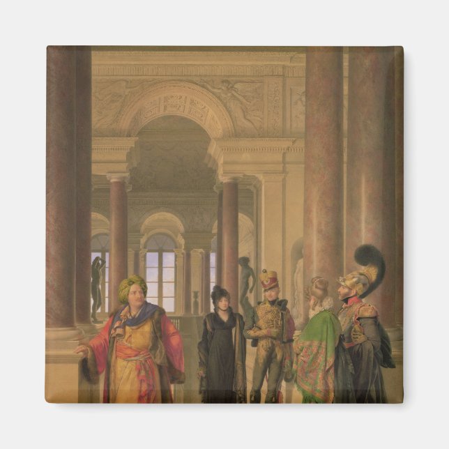 Íman A Escadaria Principal do Louvre, 1817 (Frente)