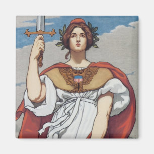 Íman A espada é desenhada, o Marinho a protege