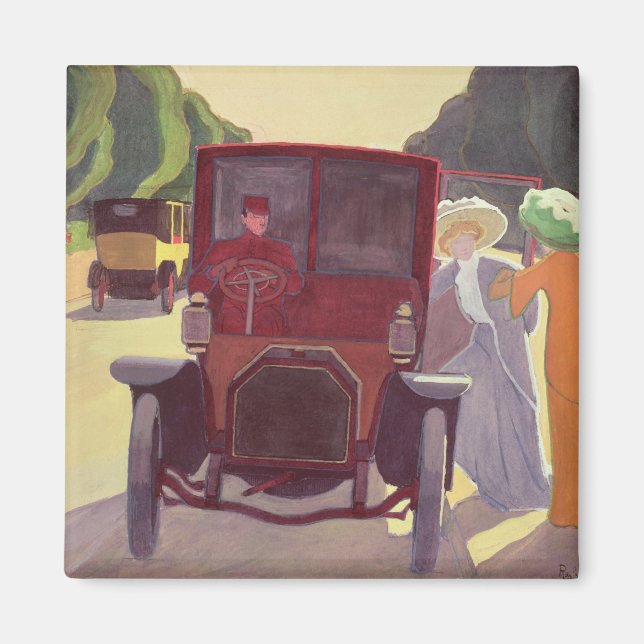 Íman A estrada com Acacias, 1908 (Frente)