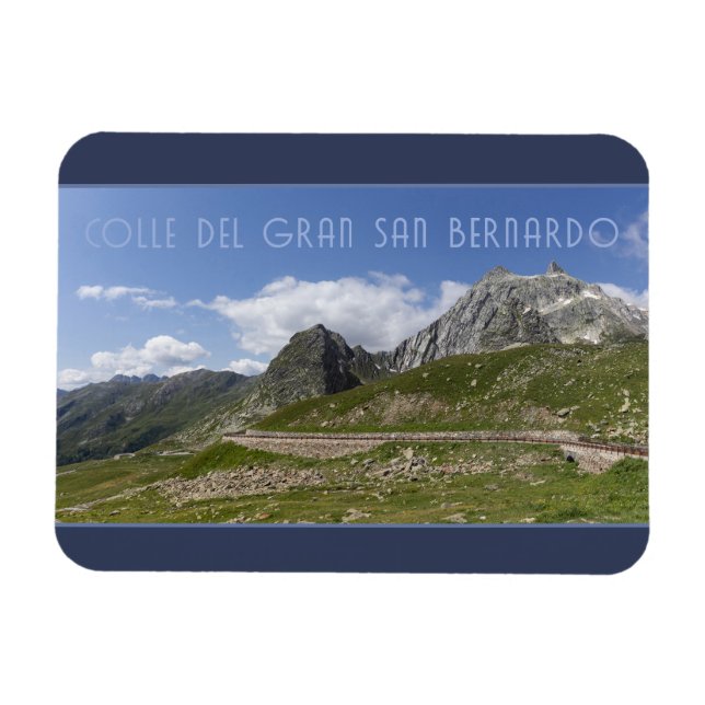 Íman A Estrada da Montanha para a Itália, Vale de Aosta (Horizontal)
