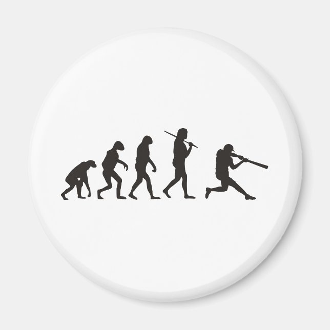 Íman A Evolução Da Bateria De Baseball (Frente)