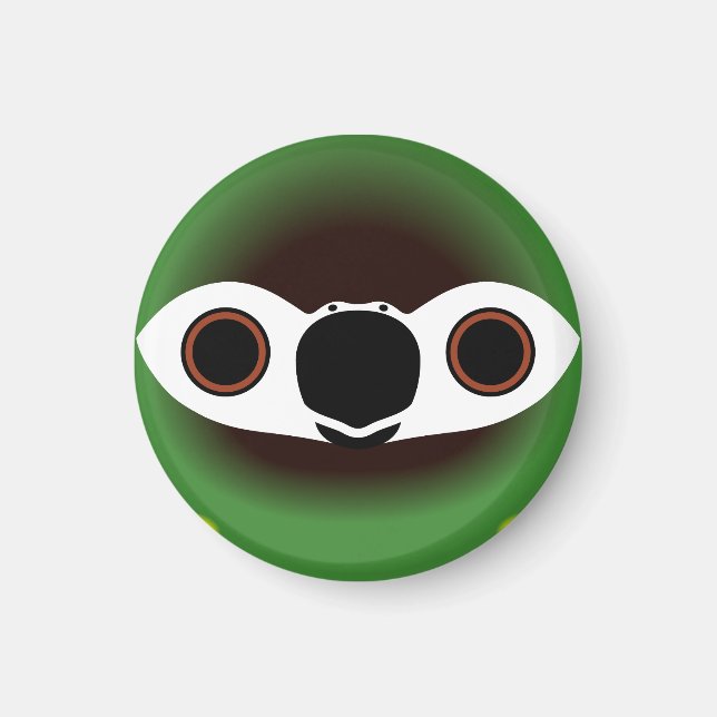 Íman A face de uma arara-Ouro (Frente)