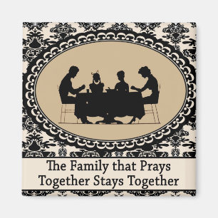 Íman A família que Prays junto o ímã