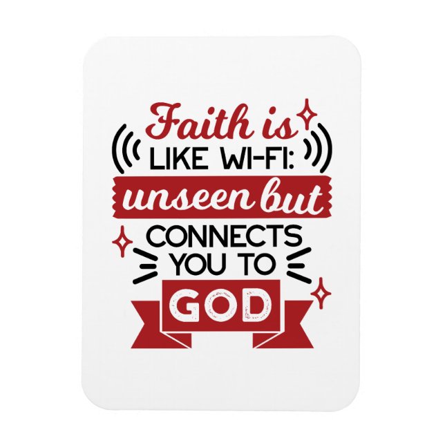 Íman A Fé é Como Wi-Fi Invisível Mas Conecta Você a Deu (Vertical)