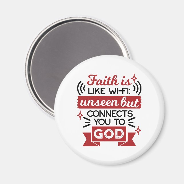 Íman A Fé é Como Wi-Fi Invisível Mas Conecta Você a Deu (Front/Back)