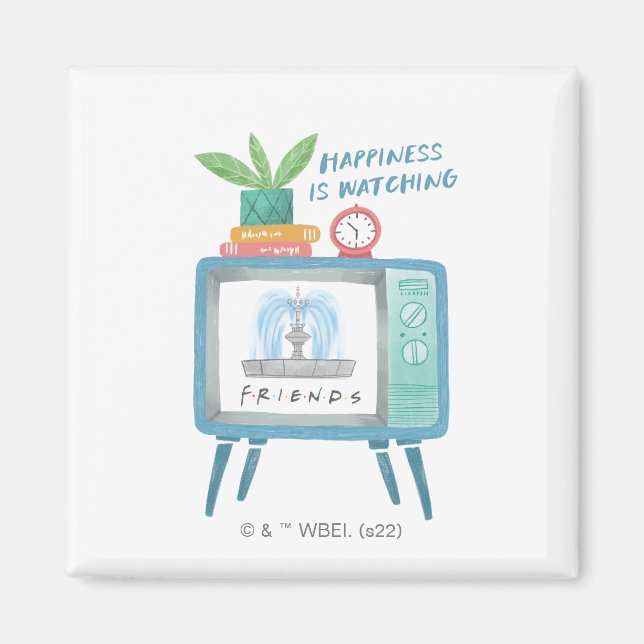 Íman A felicidade é assistir FRIENDS™ (Frente)
