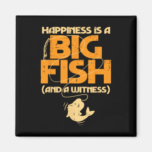 Íman A Felicidade É Um Grande Homem De Pesca Engraçado.