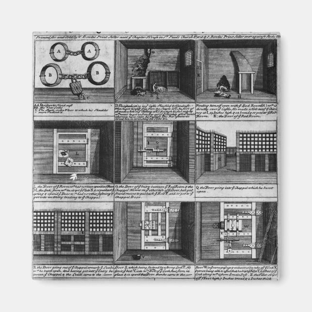 Íman A fuga de Shepherd da prisão Newgate (Frente)