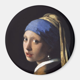 Íman A Garota com pérolas a ouvir por Johannes Vermeer