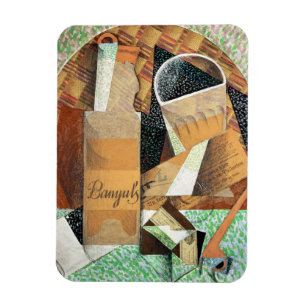 Íman A garrafa de Banyuls, 1914 (gouache & colagem)