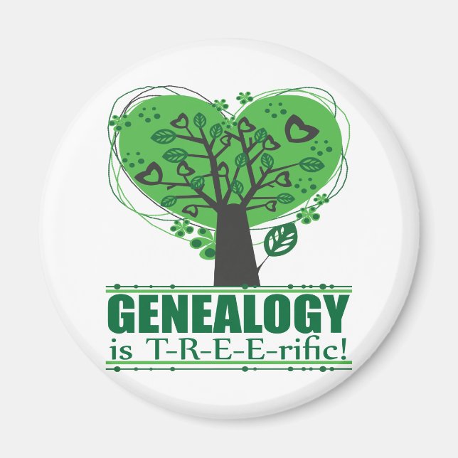 Íman A genealogia é rica em T-R-E-E-E! (Frente)
