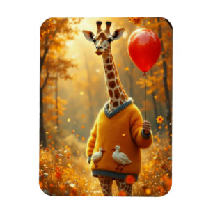 Íman A Girafa e o balão vermelho