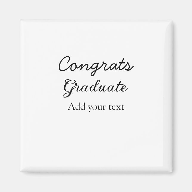 Íman A graduação mínima simples de parabéns adiciona (Frente)