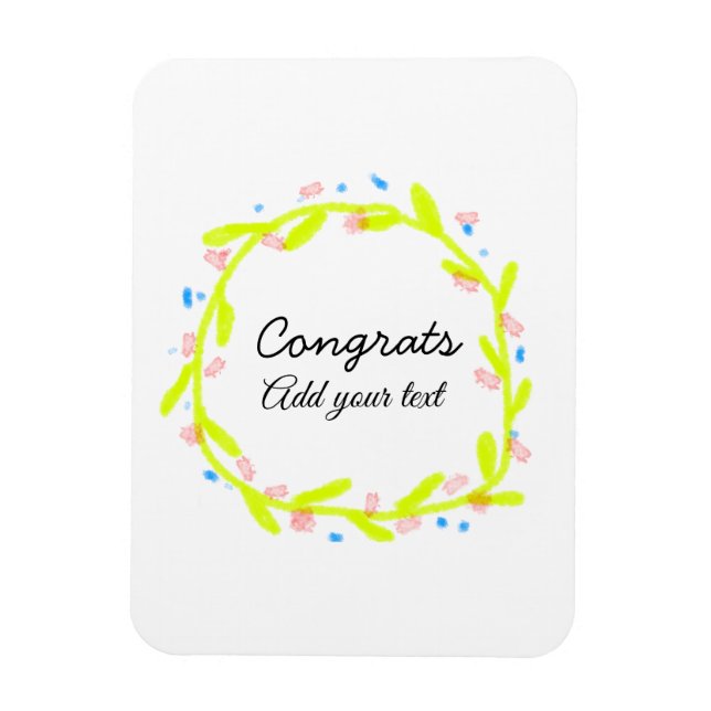 Íman A graduação mínima simples de parabéns adiciona (Vertical)