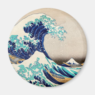 Íman A Grande Onda ao Lado de Kanagawa Arte Japonês Vin