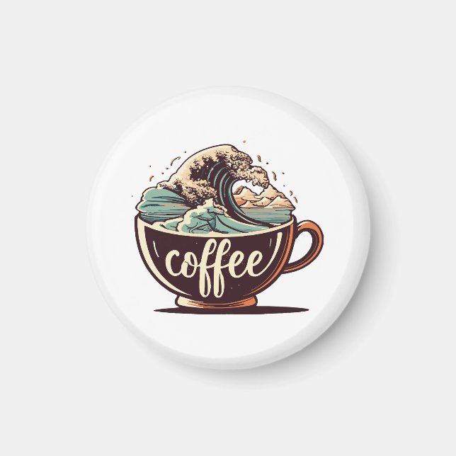 Íman A Grande Onda De Café (Frente)