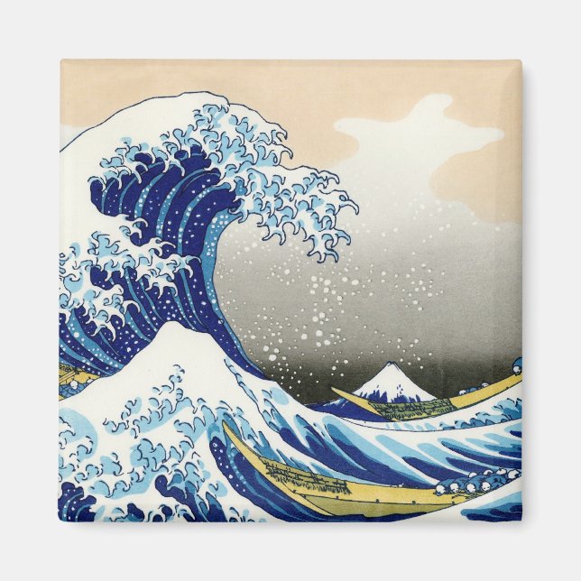 Íman A grande onda de Kanagawa Katsushika Hokusai (Frente)