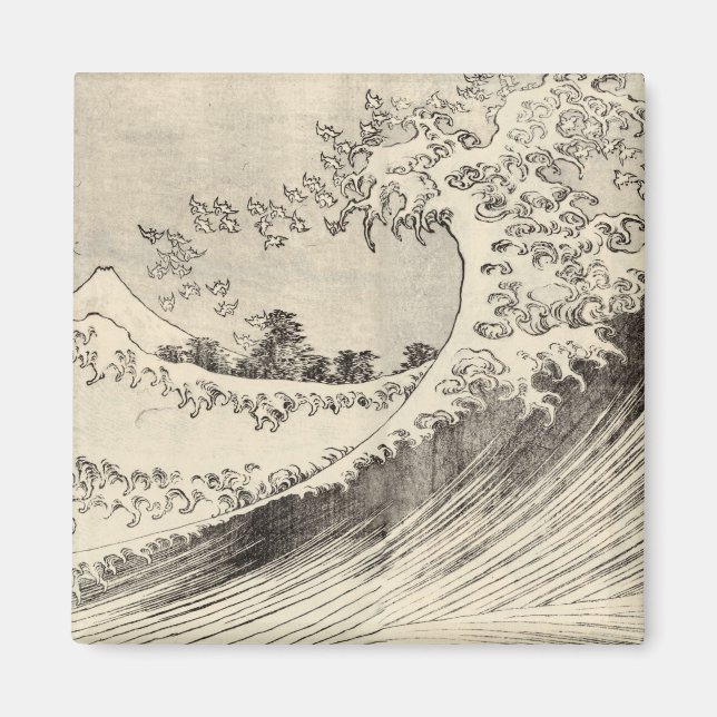 Íman A Grande Onda (por Katsushika Hokusai) (Frente)