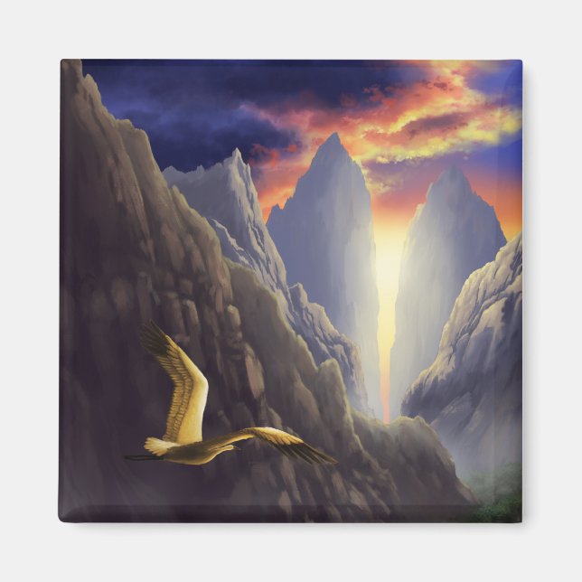 Íman A grua Ouro voa o ímã (Frente)