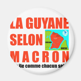 Íman A Guiana de acordo com Macron é uma ilha